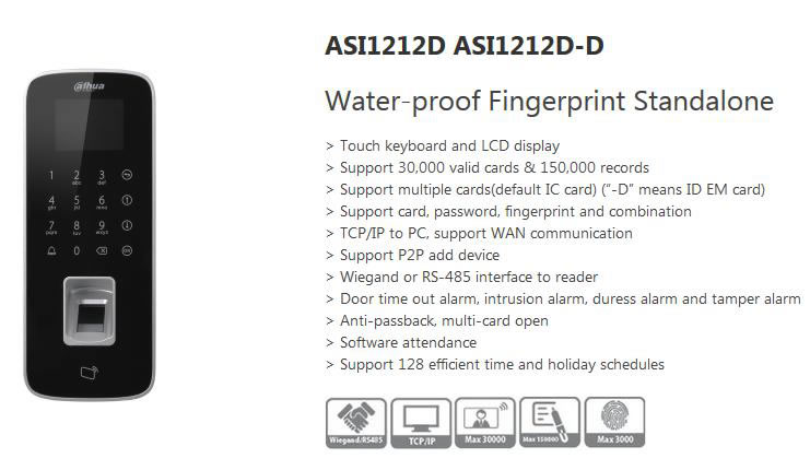 Dahua contorlloo accessi asi1212d